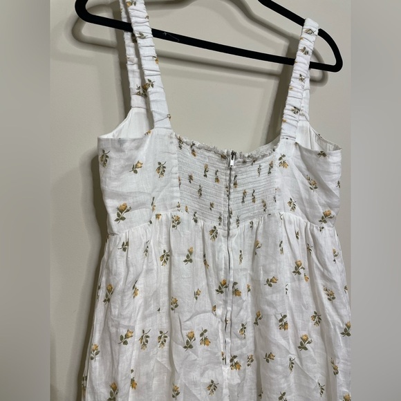 Reformation Tana Linen Floral Maxi Dress in Rosebud - Picture 8 of 9